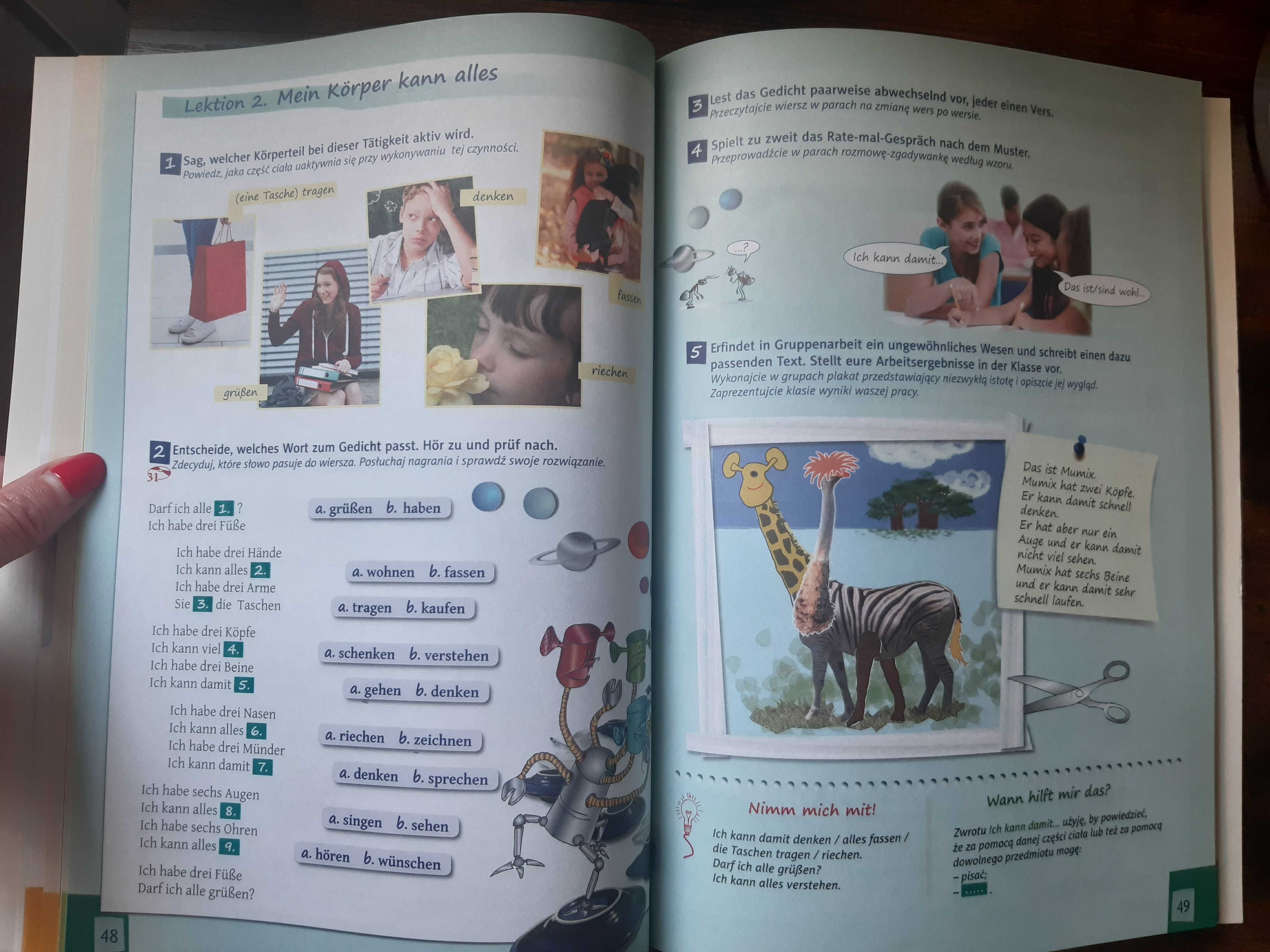 Podręcznik do nauki języka niemieckiego dla klasy 5 szkoły podstawowej