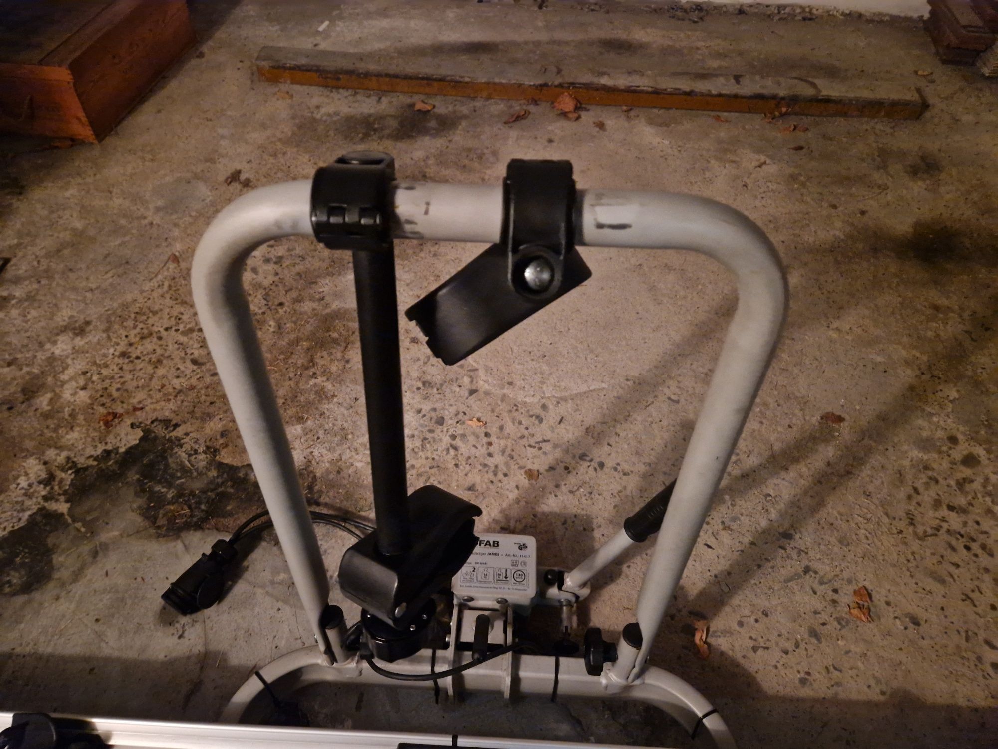 Bagażnik rowerowy na hak Eufab 50 kg stan dobry