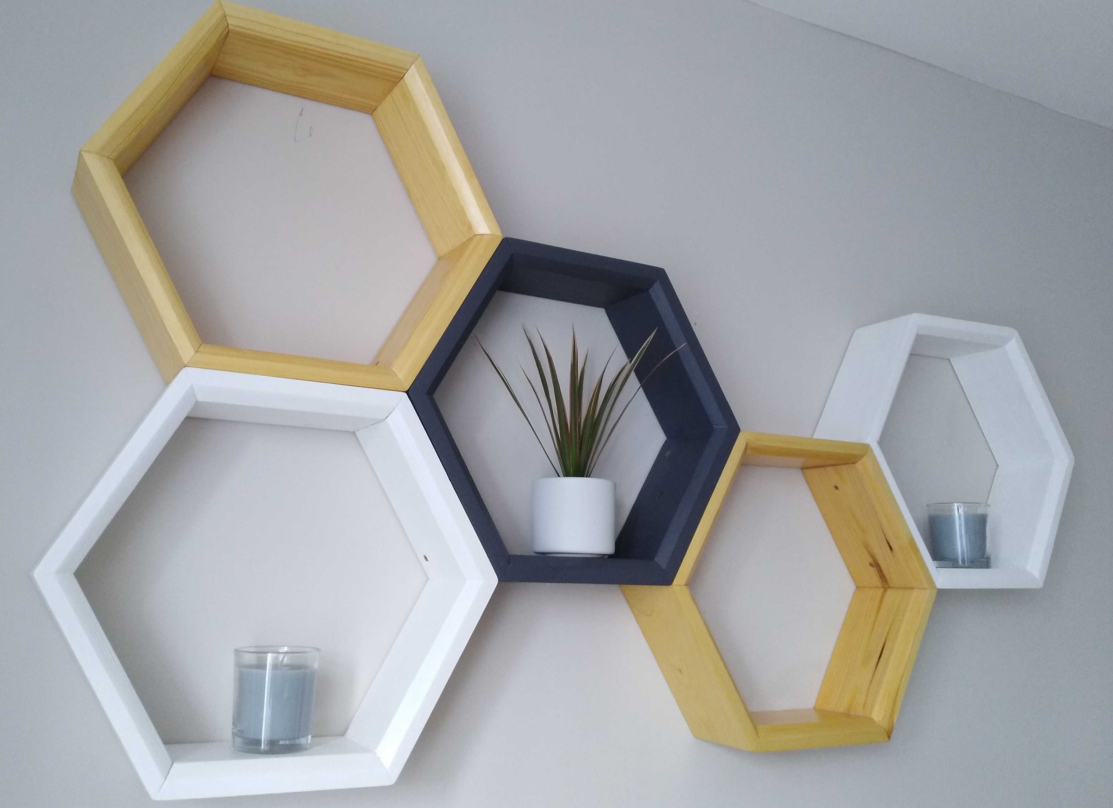 Półka,półki plaster miodu hexagon