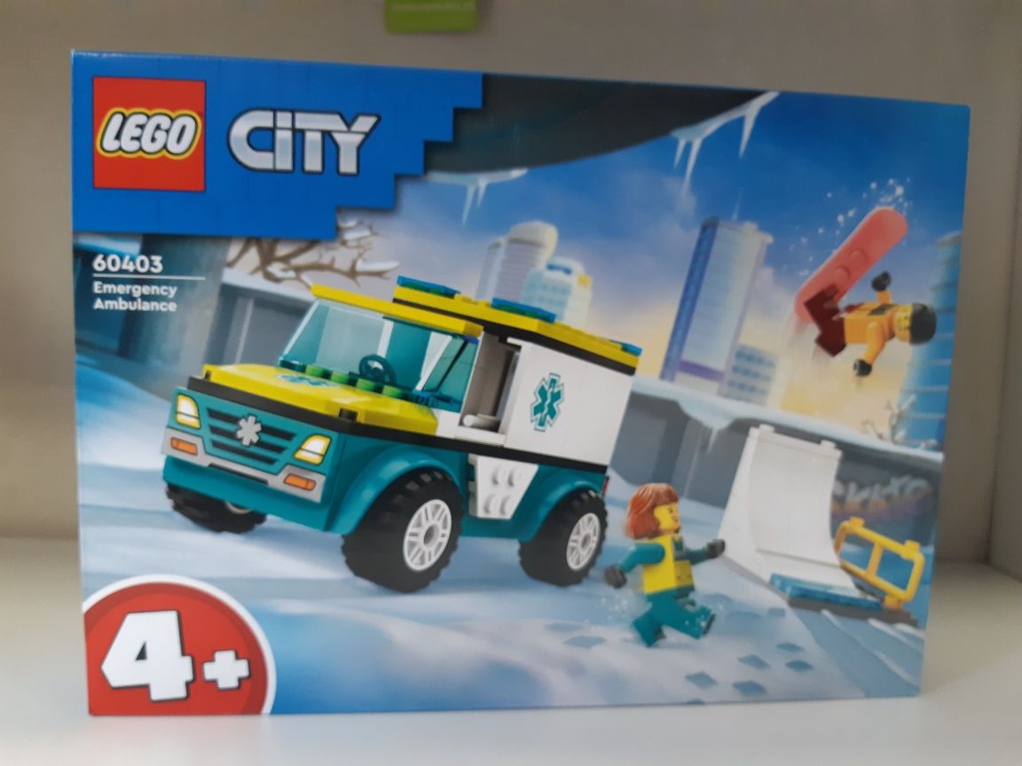 Klocki Lego City Karetka i snowboardzista