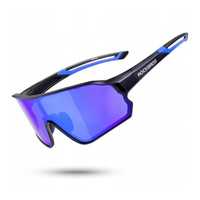 Okulary sportowe z polaryzacją ROCKBROS UV400 (10138) czarno-nebieskie