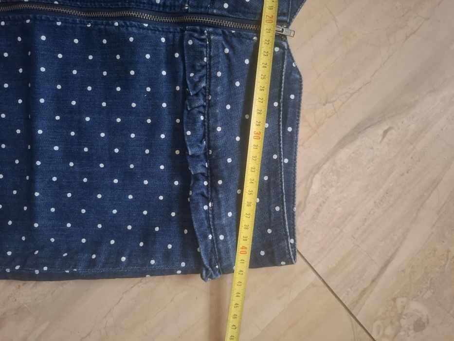 Spódniczka jeansowa w kropki mohito L