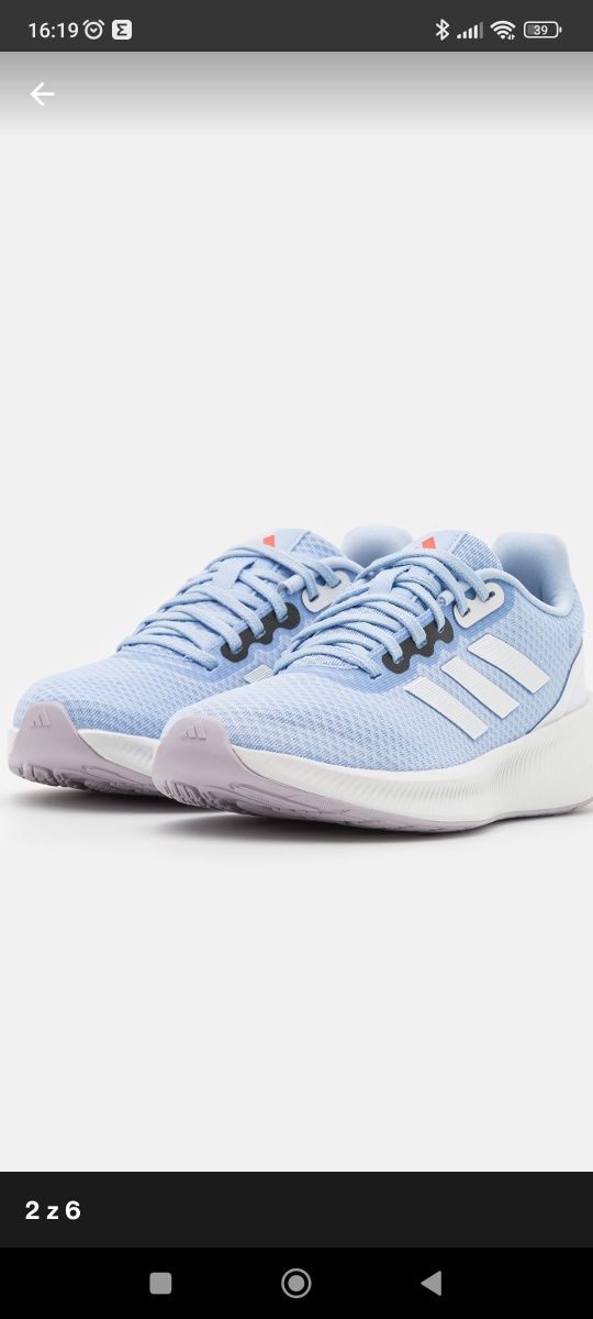 Hit lifestyle buty sportowe Adidas performance RunFalcon błękit 39