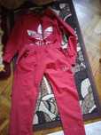 Komplet dres adidas czerwony rozm S