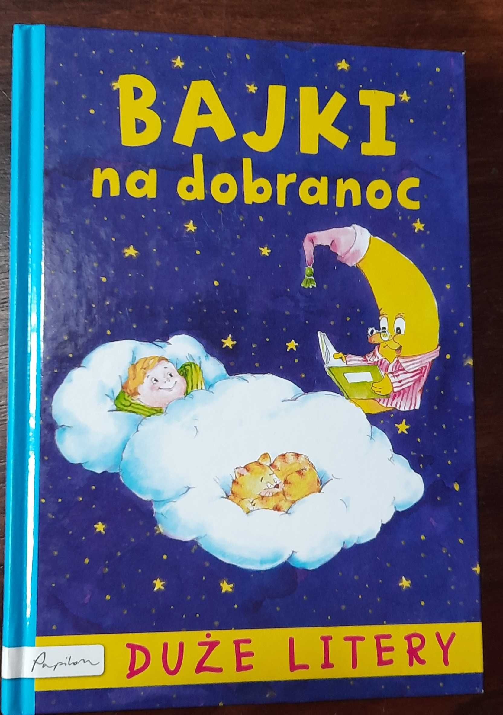 książka dla dzieci Bajki na dobranoc - duże litery