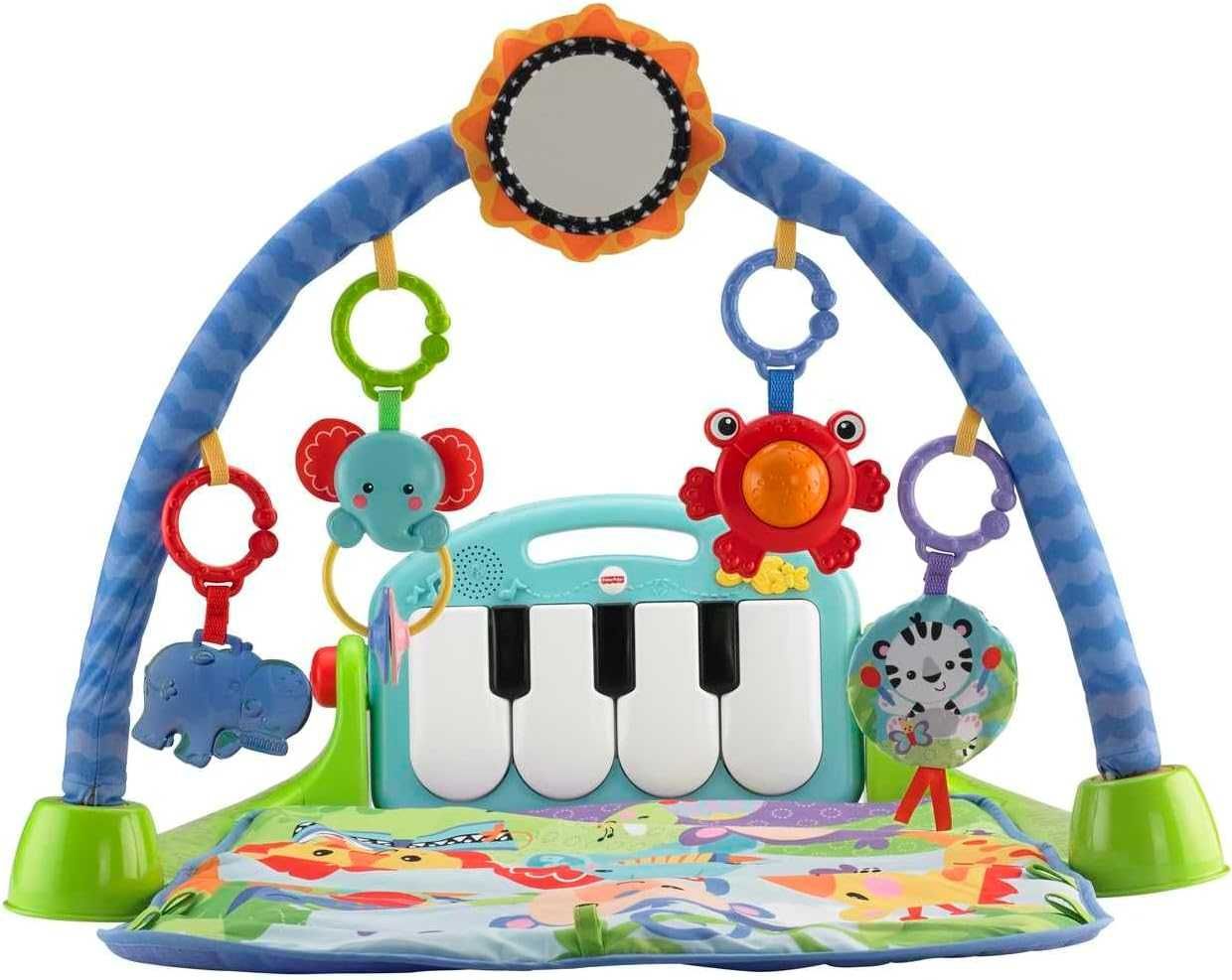 Коврик игровой развивающий с пианино Fisher-Price Deluxe Piano Gym