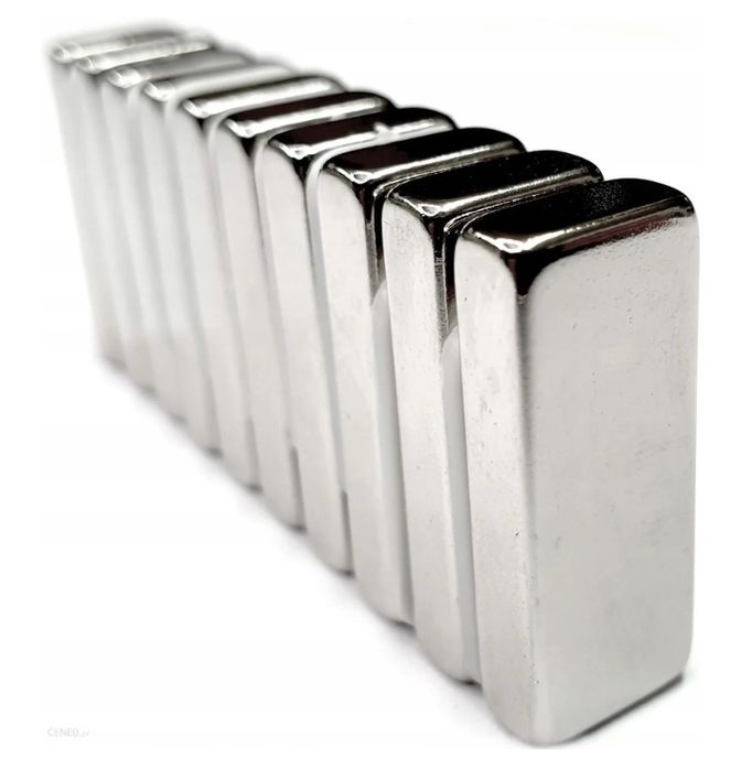 Magnesy neodymowe 25x12,5x5, N42 w najniższej cenie, wyprzedaż