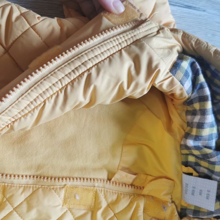 Cocodrillo kombinezon jesienno zimowy do wózka żółty rozmiar 62-68