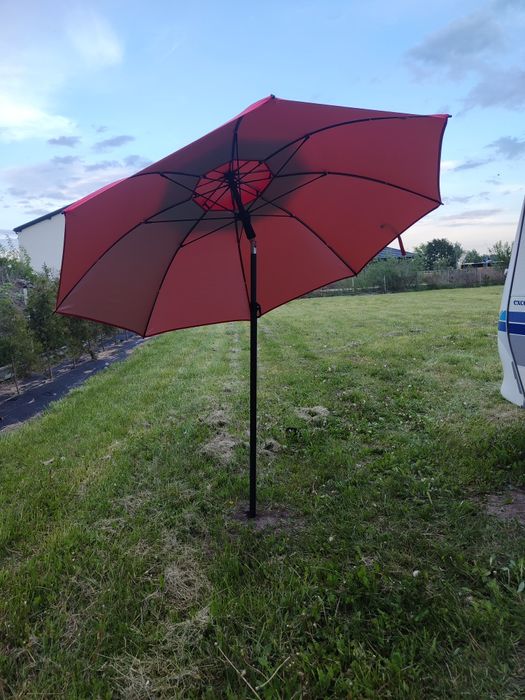 Parasol WINDPROFI czerwony wł. szkl. 200cm