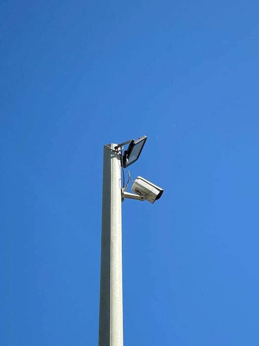 Słup Kompozytowy pod Kamery - Lampy - Światłowód 7m Nowe Słupy