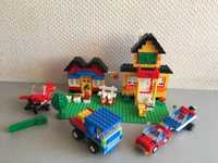 Zestaw Lego 5508 - pizzeria, dom, auto, holowanie łódki, helikopter