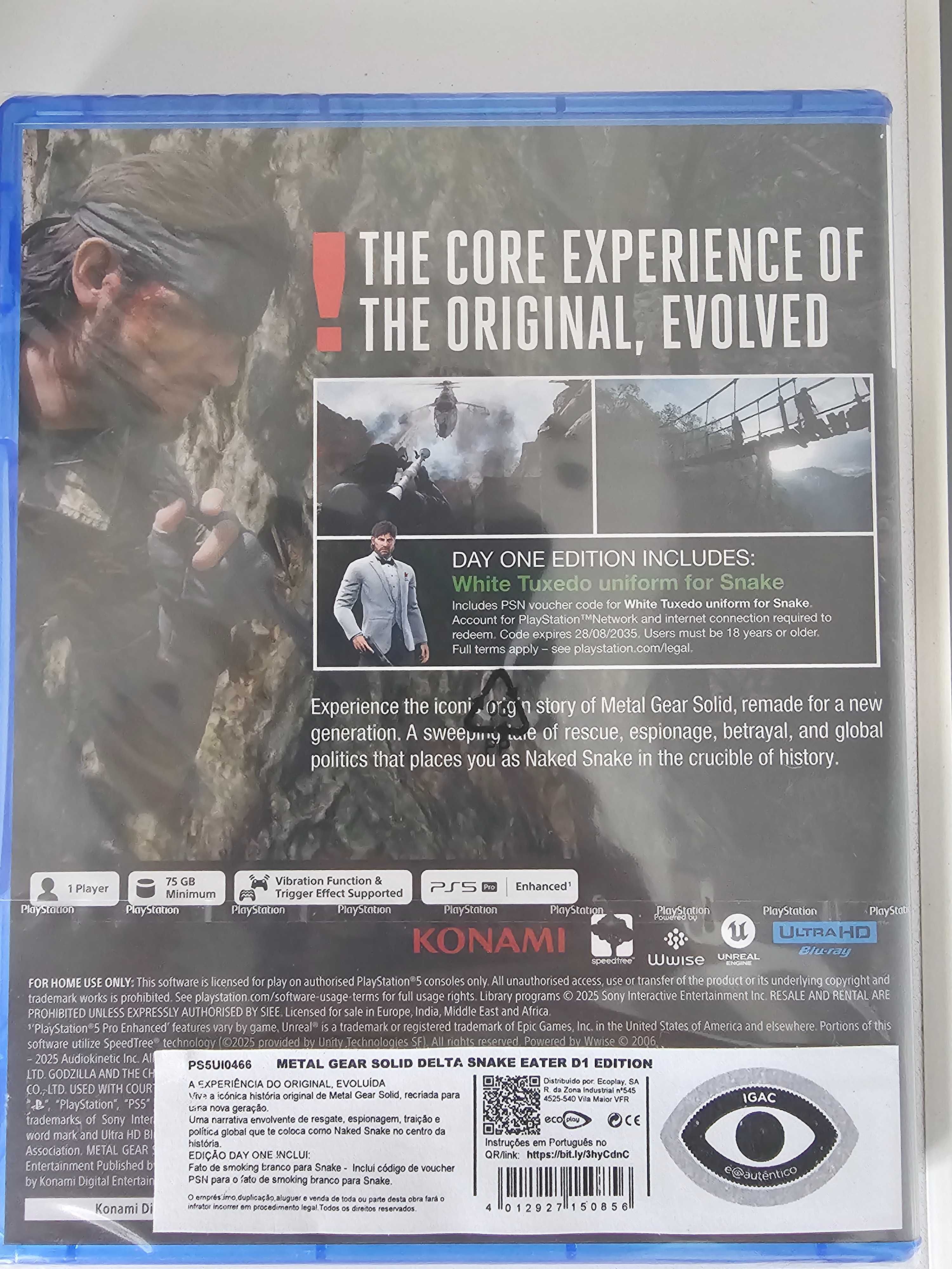 Vendo jogo Metal Gear Solid: Snake Eater PS5