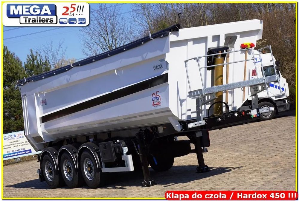 Mega 35 m³ Half-pipe do gruzu HARDOX / 500 Super Strong !!!  Bardzo Mocna wywrotka do pospółki, głazów, zwałki skrzynia z HB 450 !!