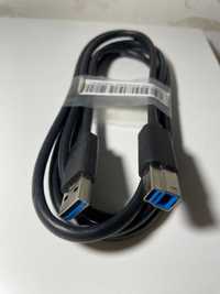 Кабель USB 3.0 - USB3.0 Тип B  (Черный, 1 m)