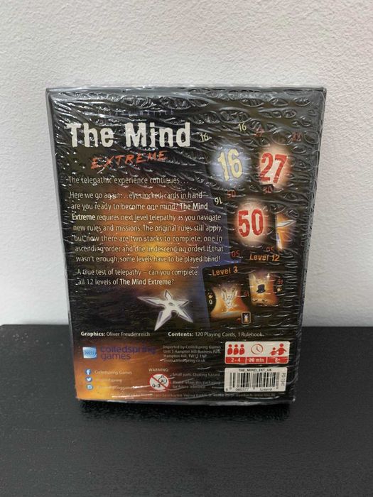 Jogos de cartas "THE MIND" e "THE MIND EXTREME" - Novos [SELADOS]