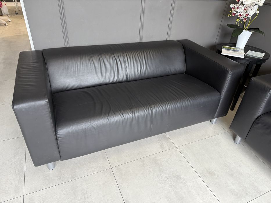 Sofa IKEA Klippen czarna, 2 sztuki