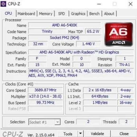 Computador AMD A6-5400K