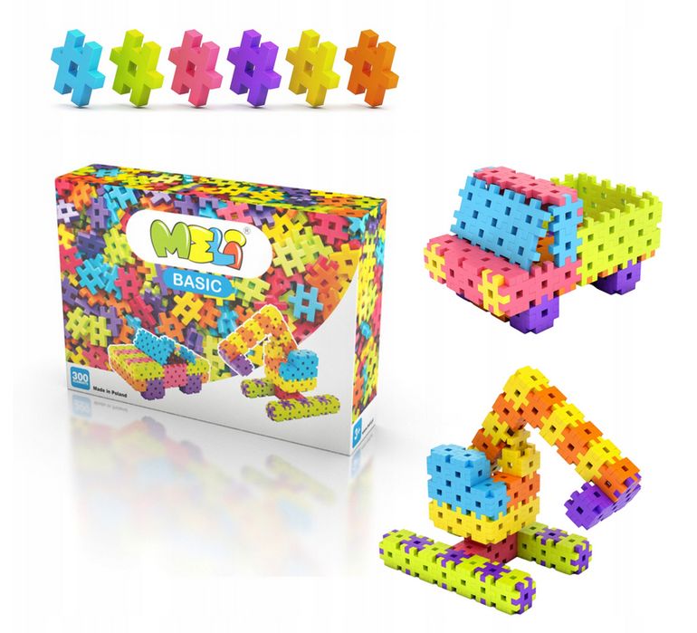 Meli Basic 50005 Wafle Klocki 300 Elementów