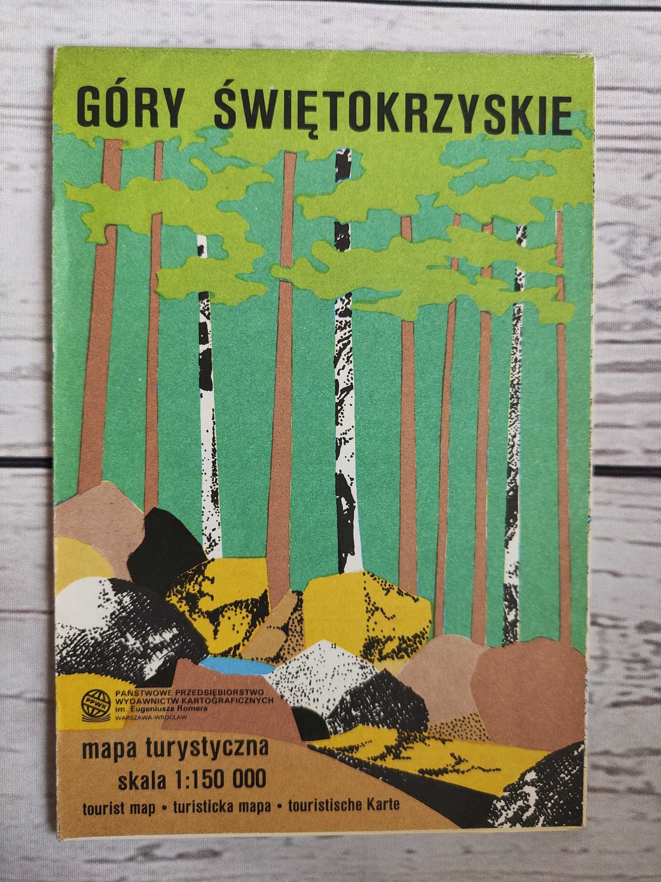 Mapa turystyczna GÓRY ŚWIĘTOKRZYSKIE 1:150 000