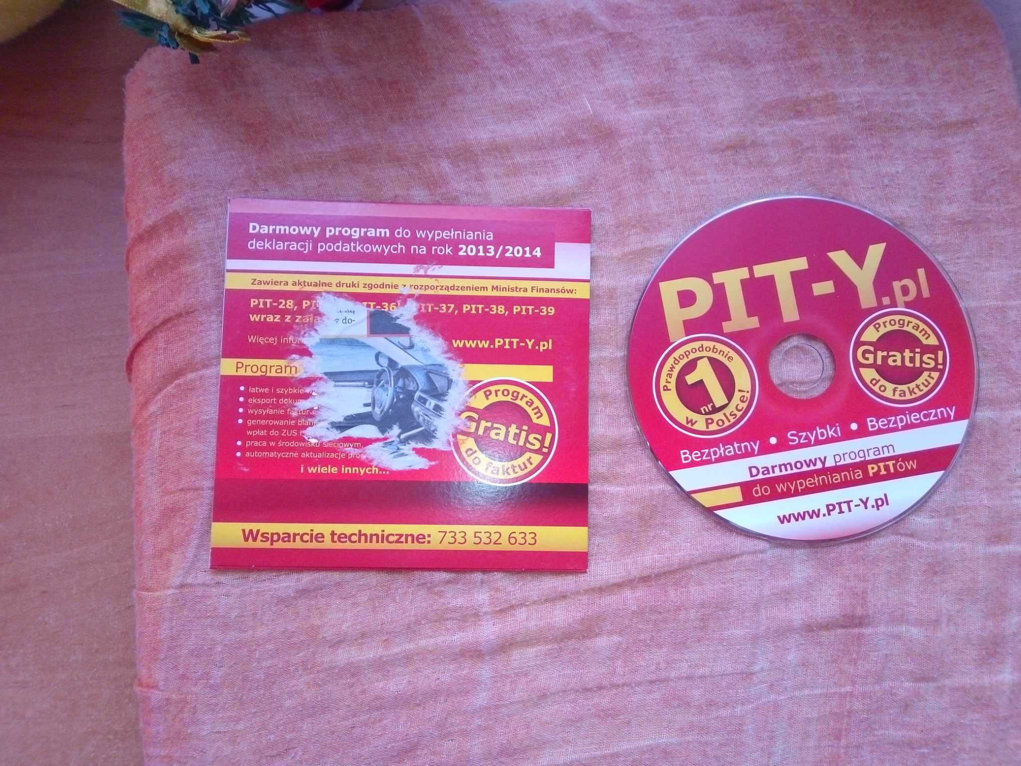 Pity 2013 płyta CD 2014 Program do wypełniania pitów deklaracji