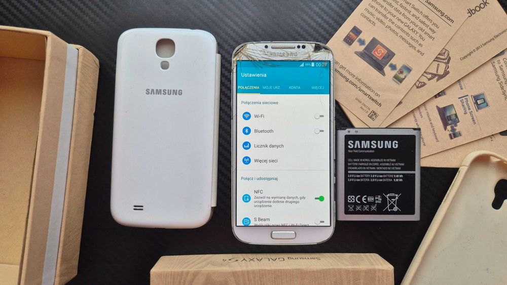Samsung Galaxy S4 GT-I9505 sprawny 2 baterie 2 etui Tychy