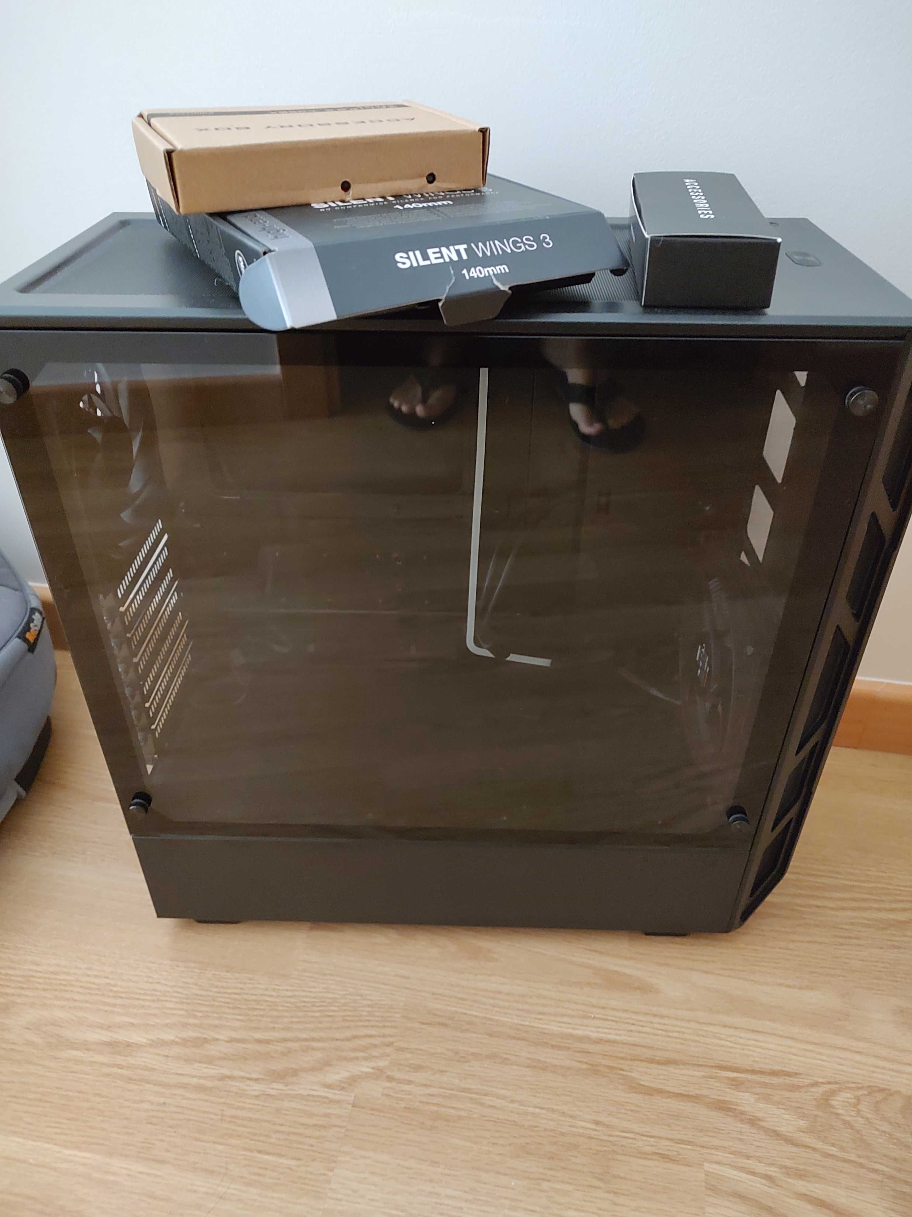 Caixa ATX Phanteks Eclipse P350x + ventoinhas bequiet silent wings 3