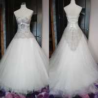 Дизайнерська весільна сукня від Tanya Grig + кільця / Свадебное платье