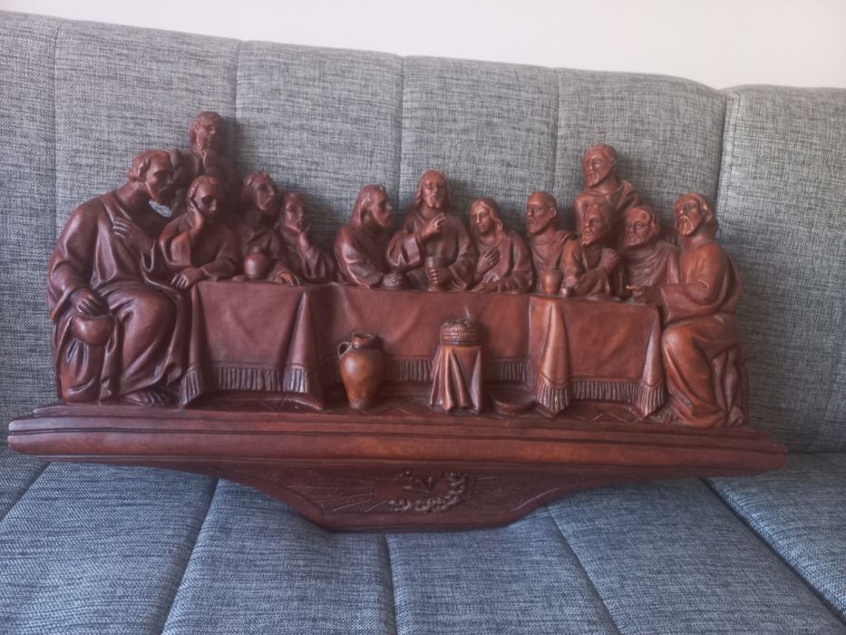 Imagem Última Ceia em marfinite (pedra)
