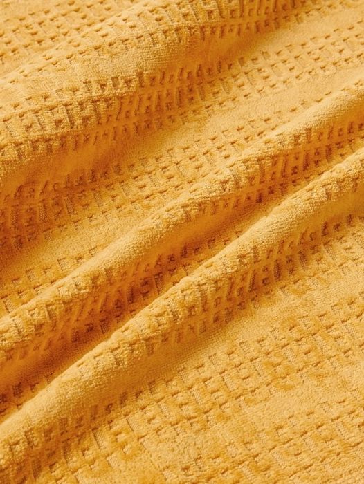 Ręcznik z frędzlami Tallulah Badetuch 100 x 150 cm Musztardowy