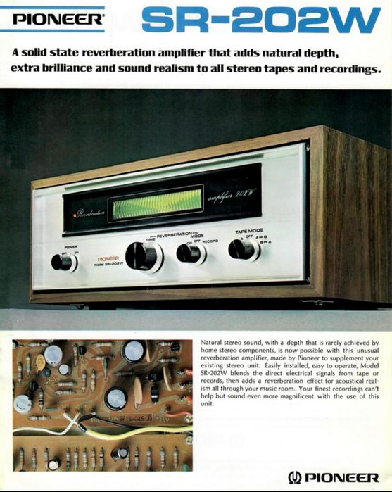 Pioneer SR-202W Reverberation pogłos ECHO