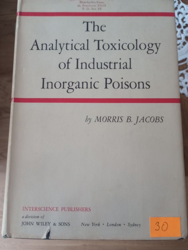Książka the analitical toxicology