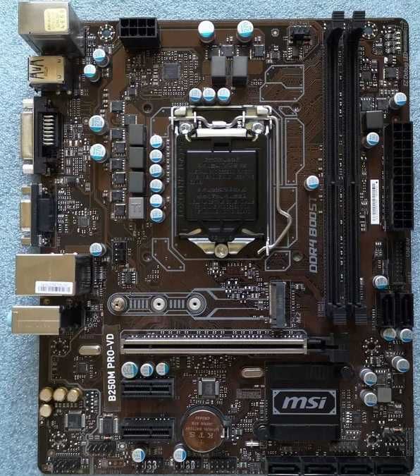 MSI B250M PRO-VD S1151 повністю рабоча+ заглушка.