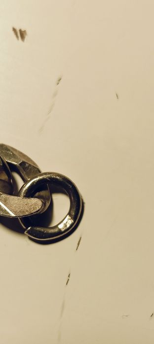 Srebrna solidna męska bransoleta