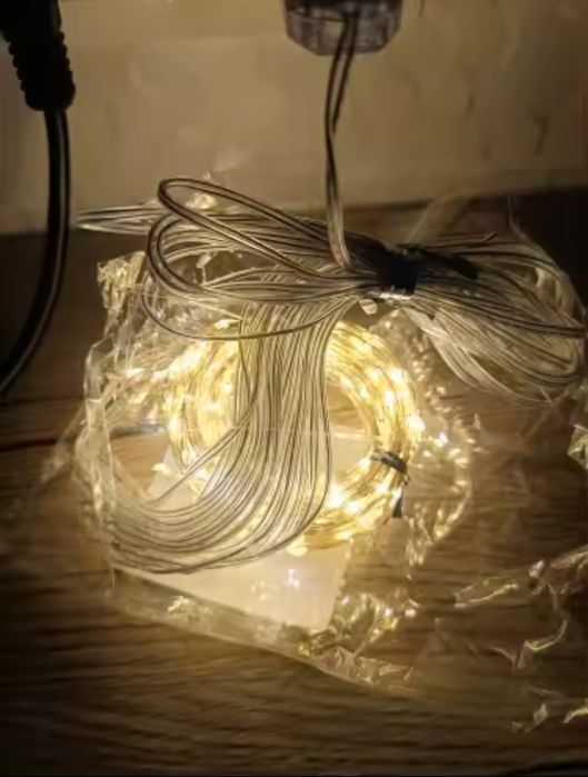 Світлодіодна гірлянда штора, 3м×2м теплий білий колір.