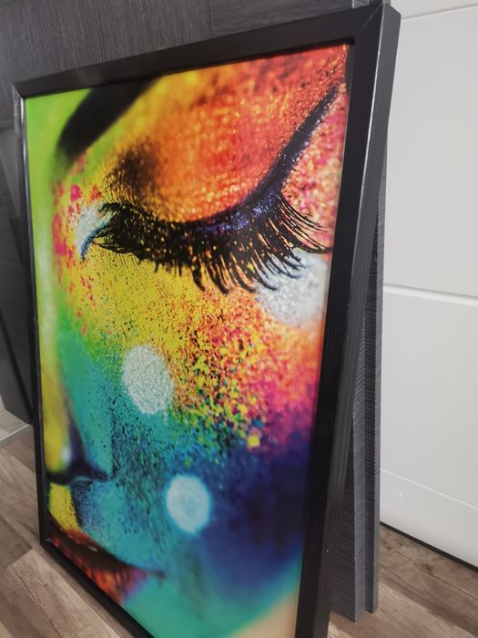Obraz Kobieta TWARZ na ramię drewnianej 70x50