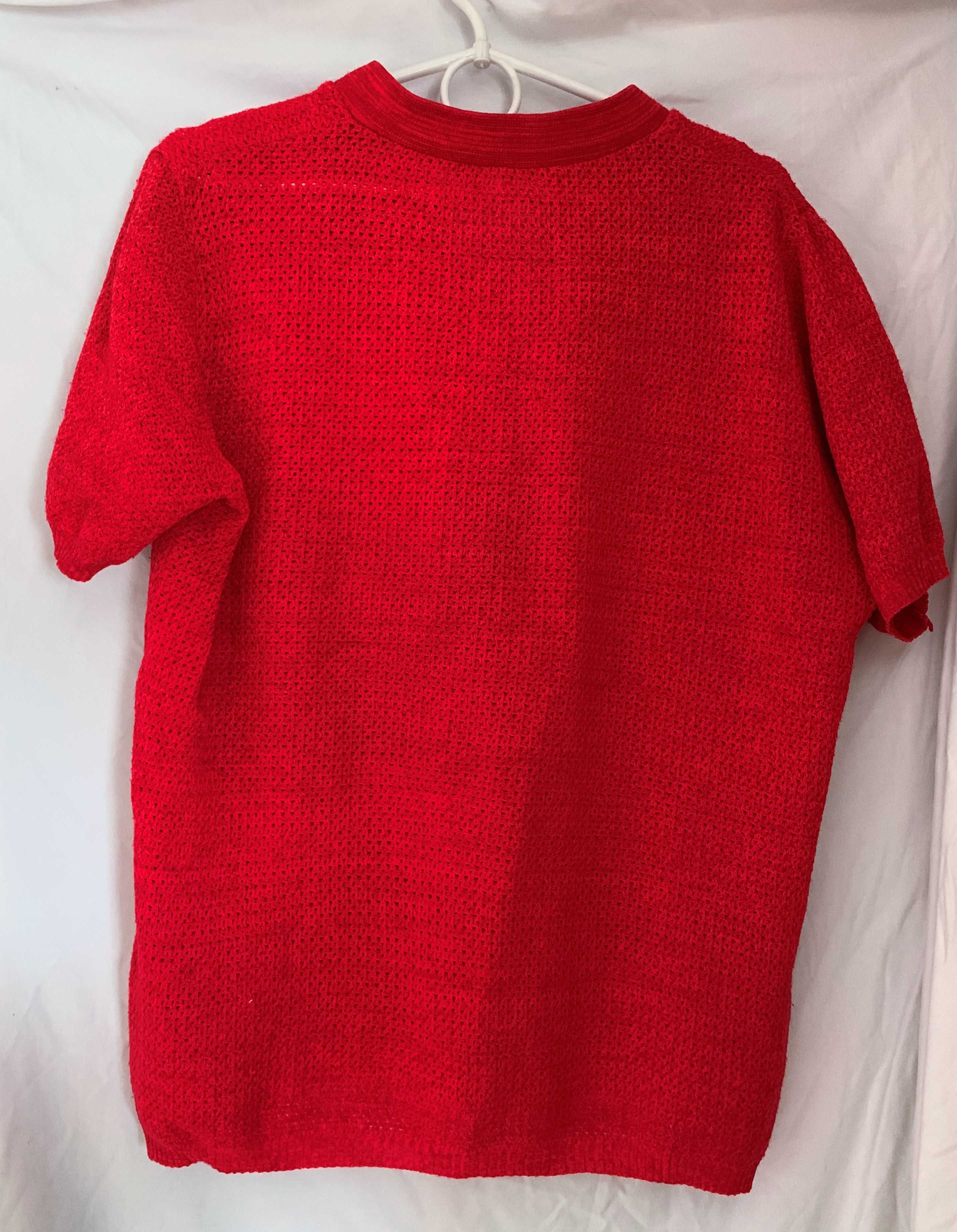 Sweter/koszulka czerwona vintage
