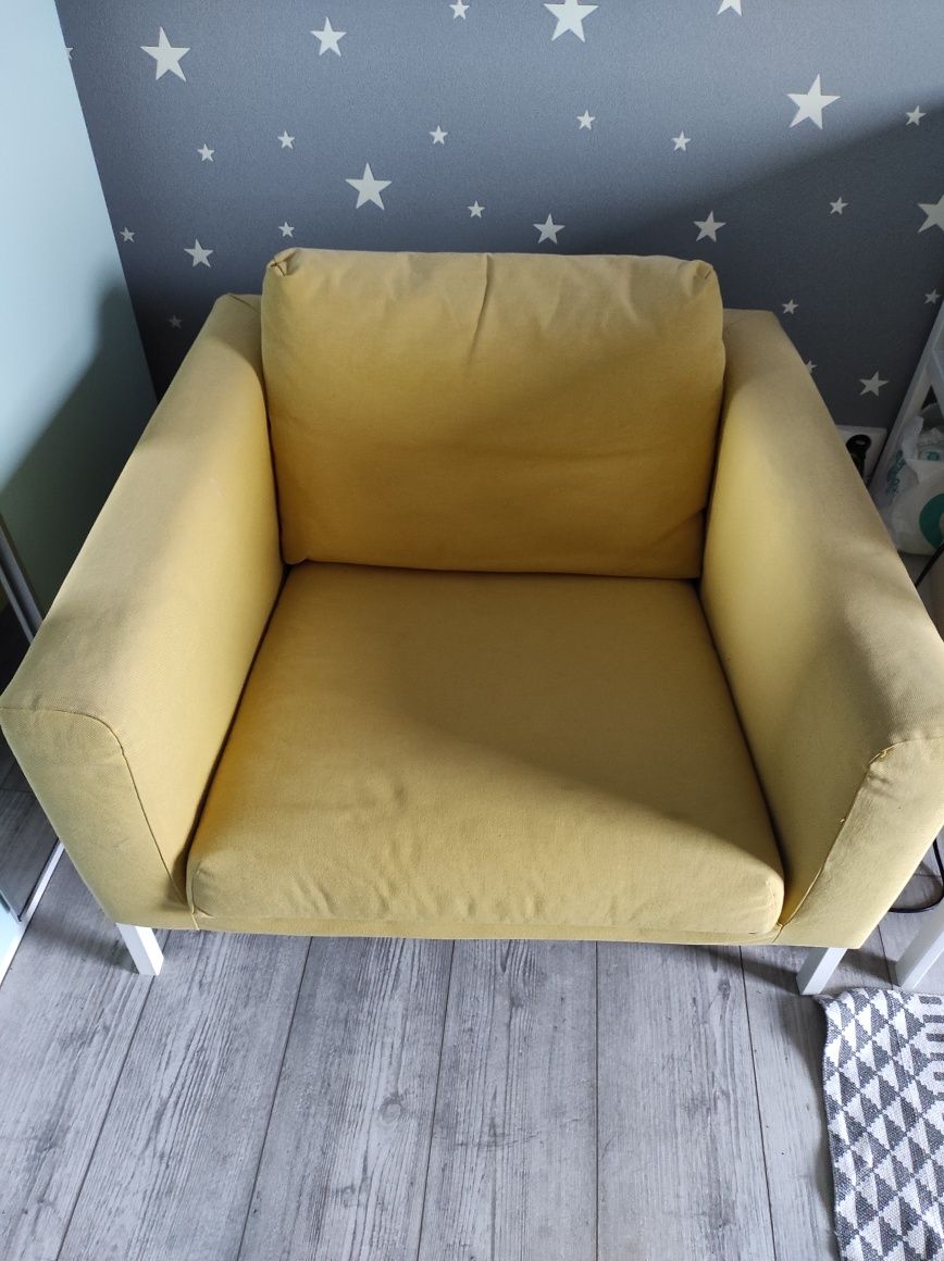 Fotel Ikea żółty