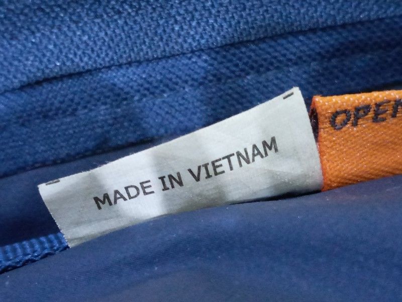 бананка сумка синяя текстиль Вьетнам