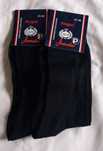 Conjunto de 2 pares de meias pretas de algodão, tamanho 43-46 5€