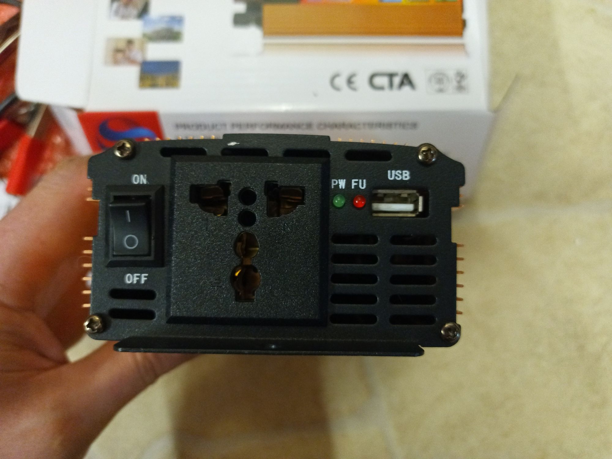 Інвертор 24V чесних 800-1000W  UKS Тихий Модифікована синусоїда