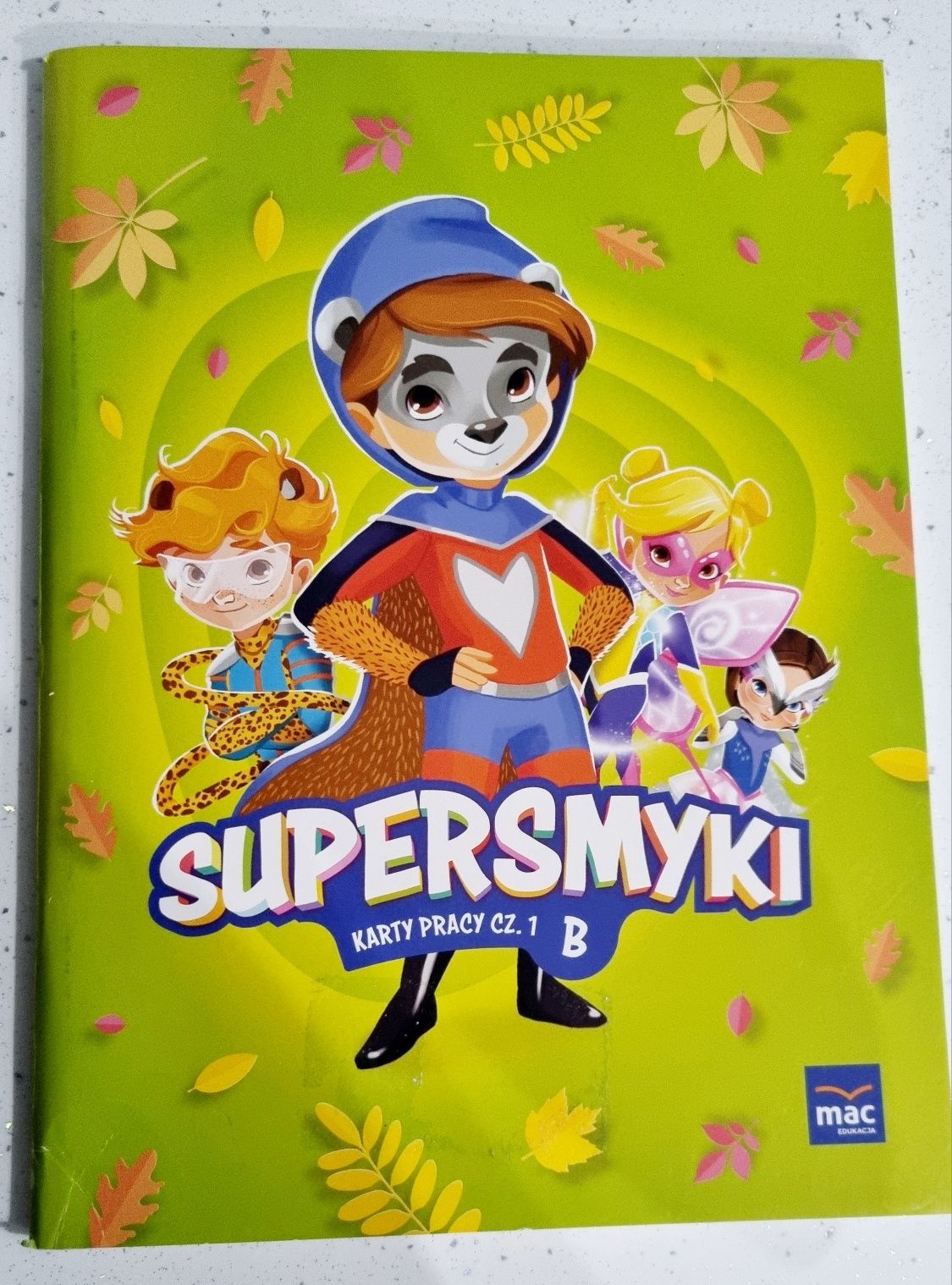 Książka, Karty Pracy cz. 1, Supersmyki, poziom B, MAC