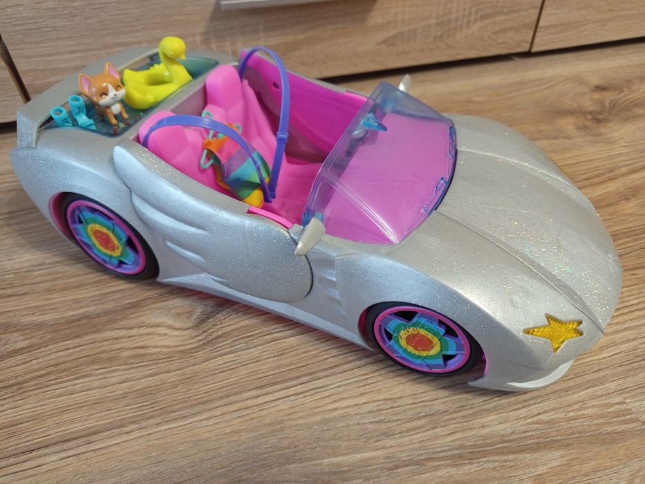 Jak nowy kabriolet Barbie auto extra gwiazd plus akcesoria