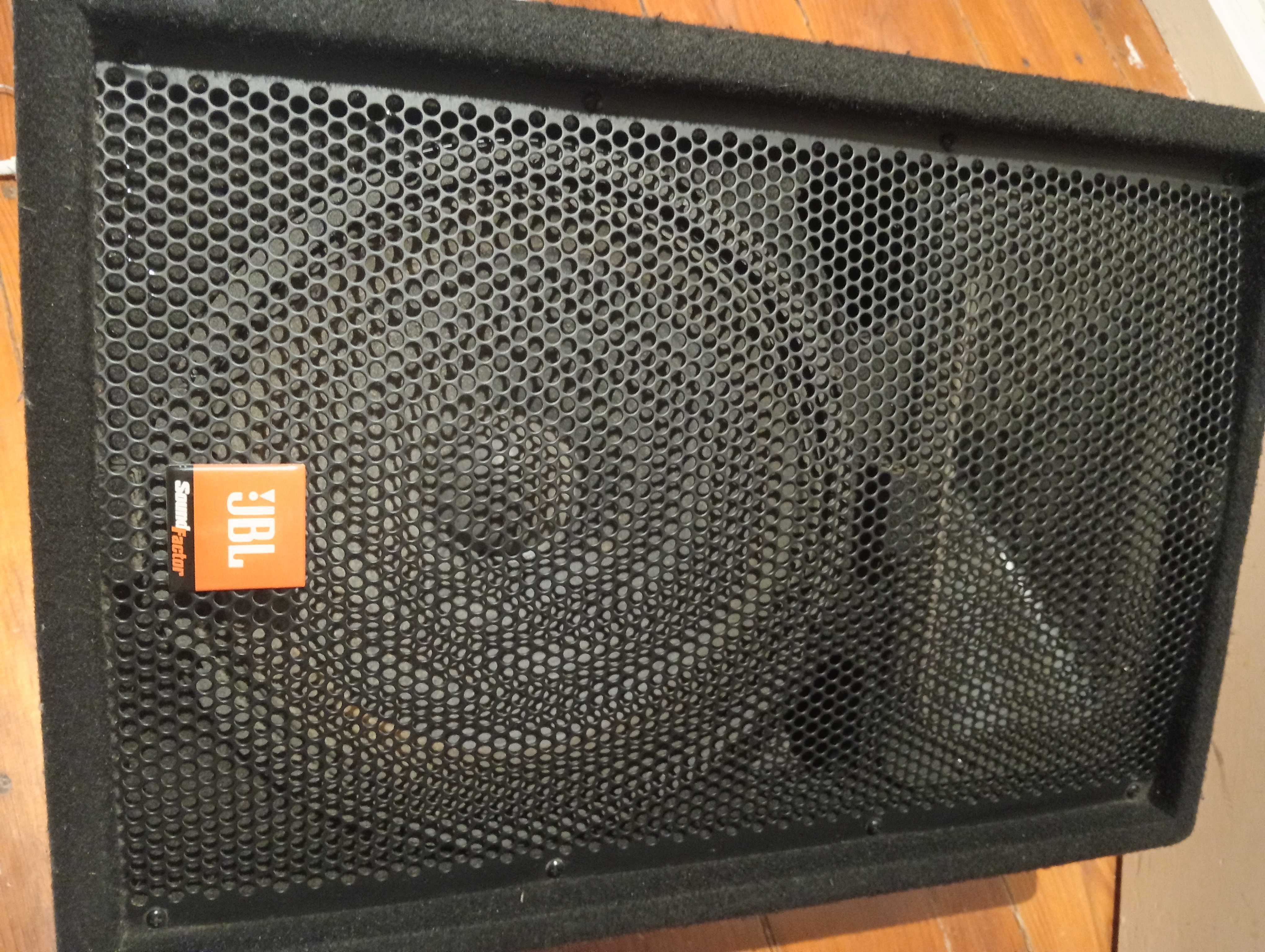 Par Colunas JBL Sound Factor SF12Mi Kit Completo Suportes