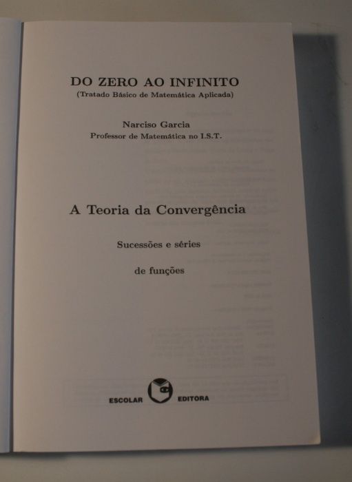 E2 - Livro: Do Zero ao Infinito - A teoria da Convergência