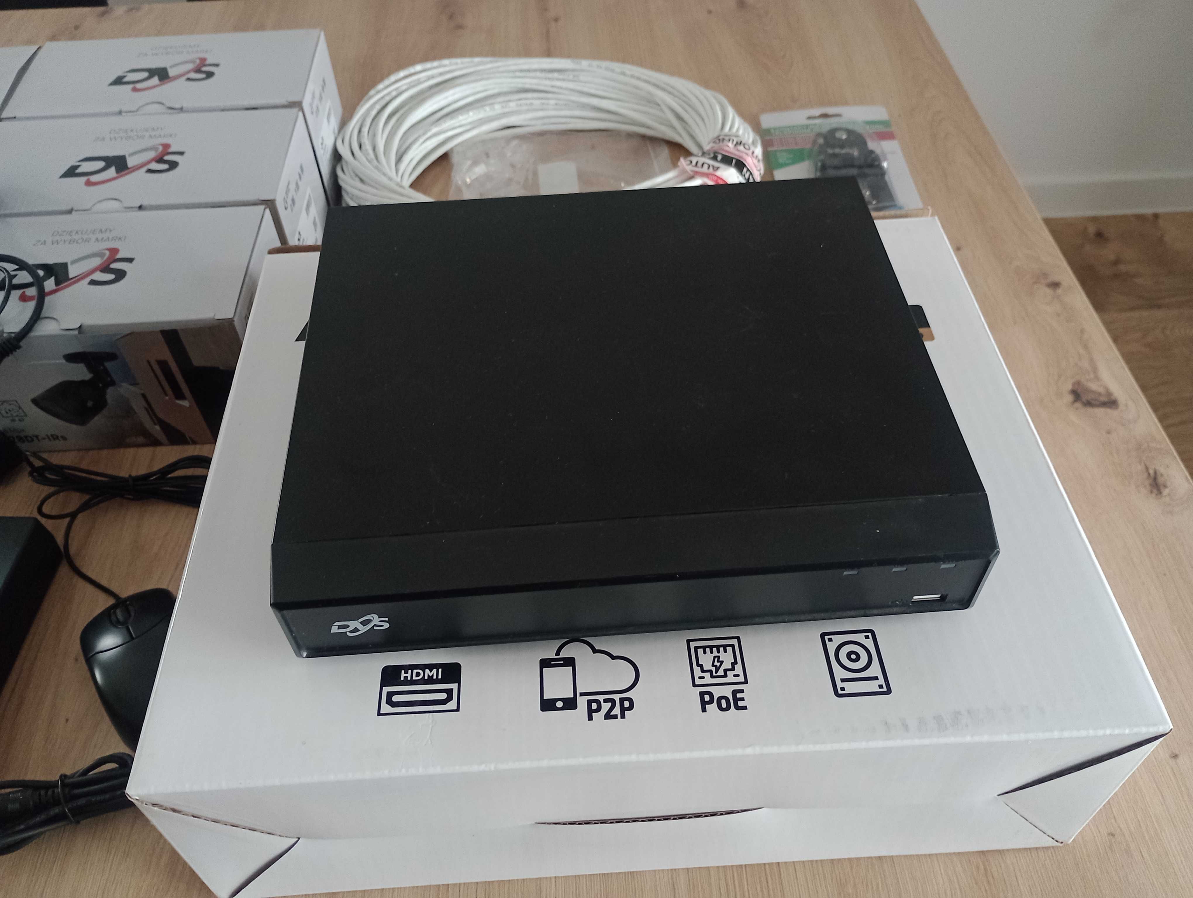 Monitoring Rejestrator DVS-NVR0801PoE-D8.  Nowy