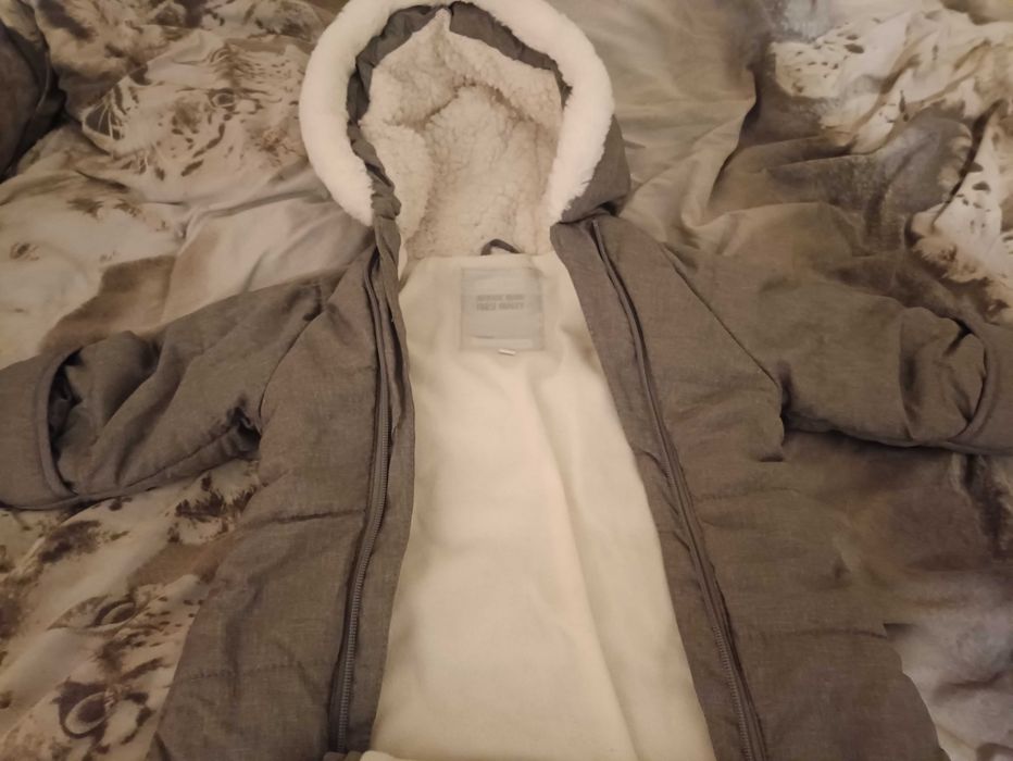 Зимовий дитячий комбінезон в коляску,утеплений 74 розмір