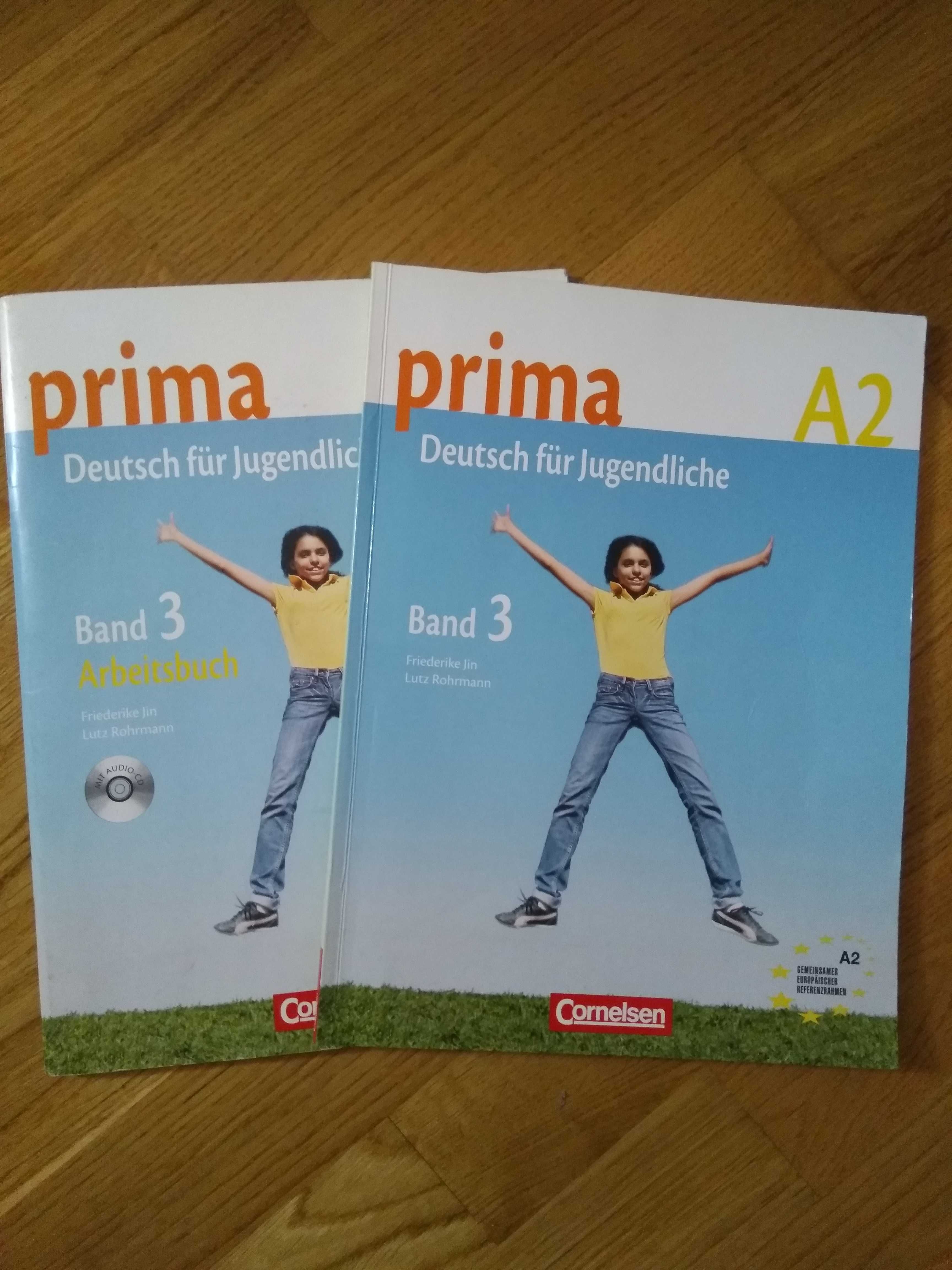 Немецкий, учебник и тетрадь Prima A2