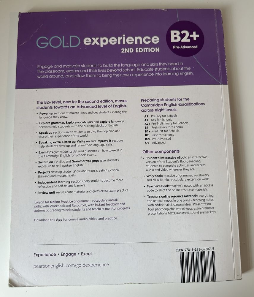 Gold Experience 2nd Edition B2+. Student's Book