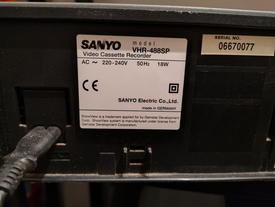 Vídeo. Sanyo vhs