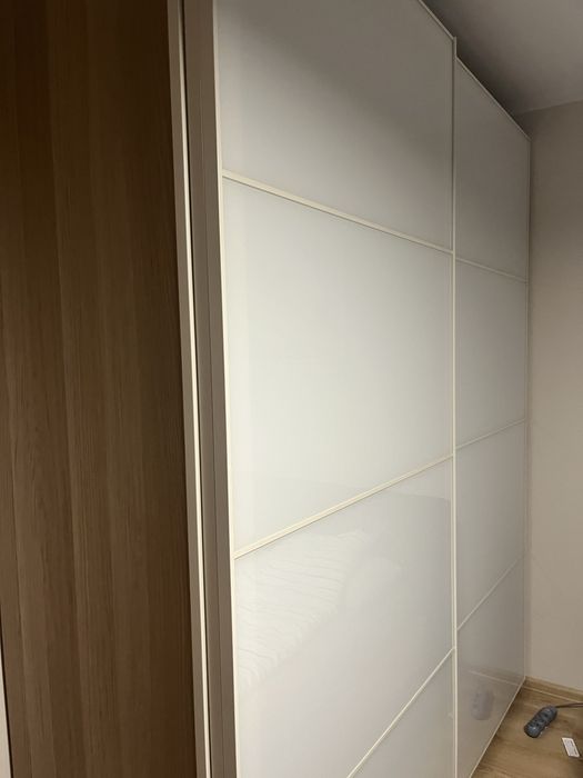 Szafa Ikea Pax biala szklane drzwi AN